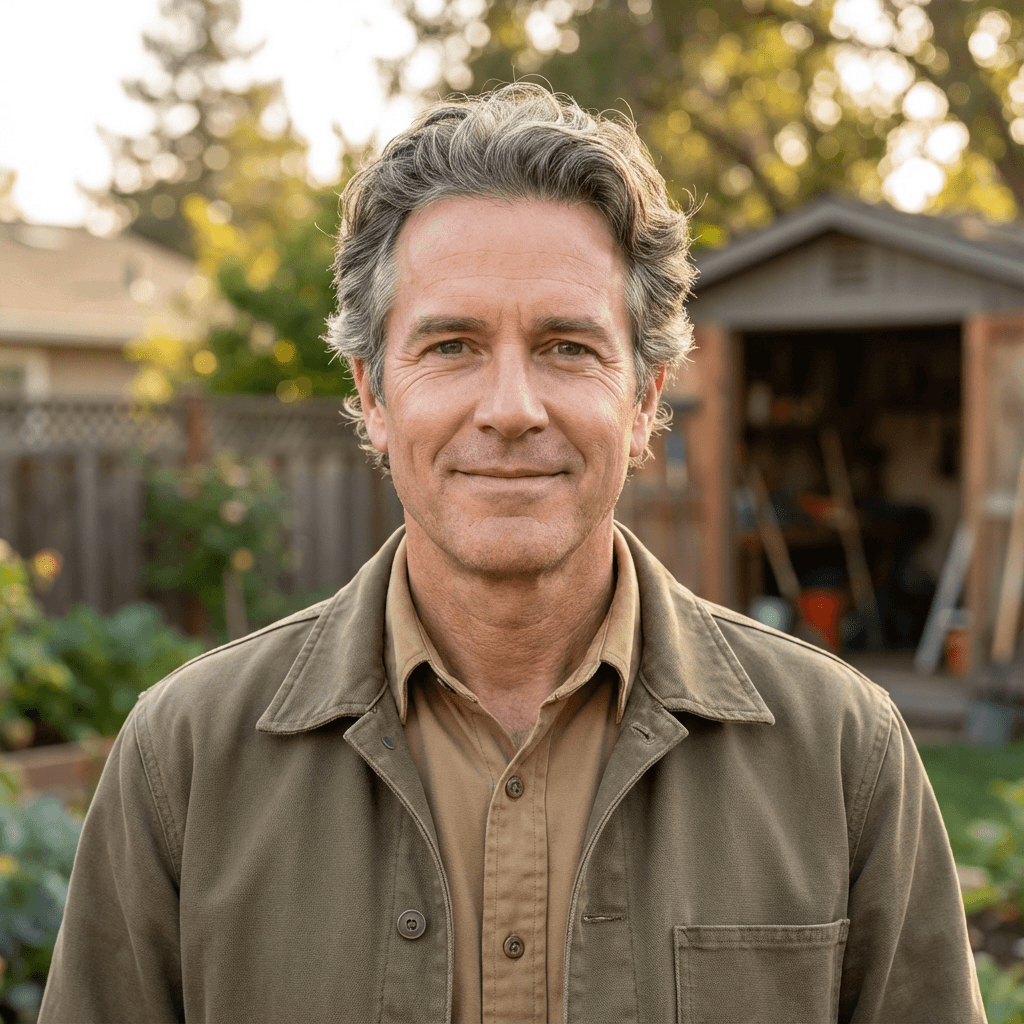 David Thompson, homeowner showcasing master suite addition