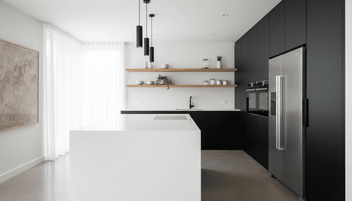 Completed kitchen renovation with modern finishes and clean design